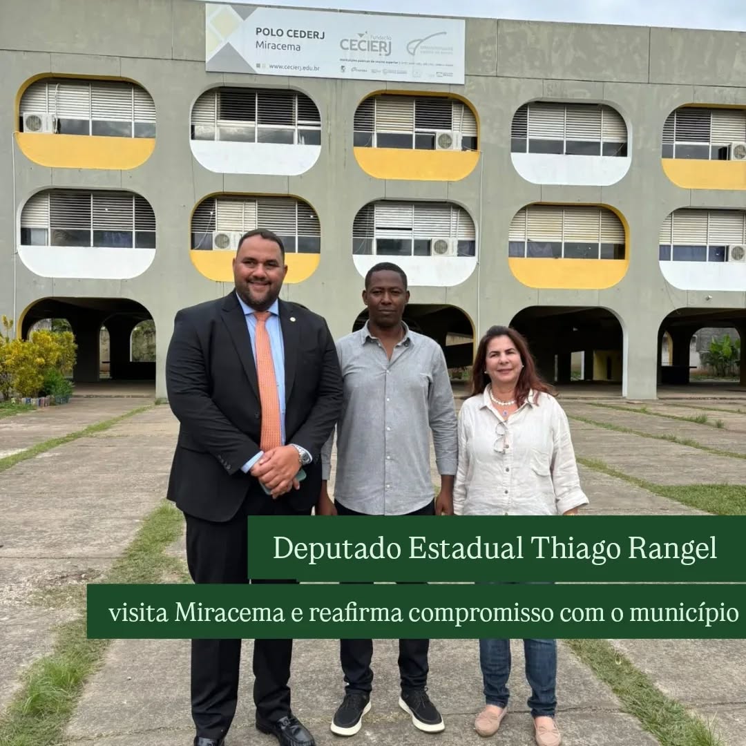 Deputado estadual Thiago Rangel visita Miracema