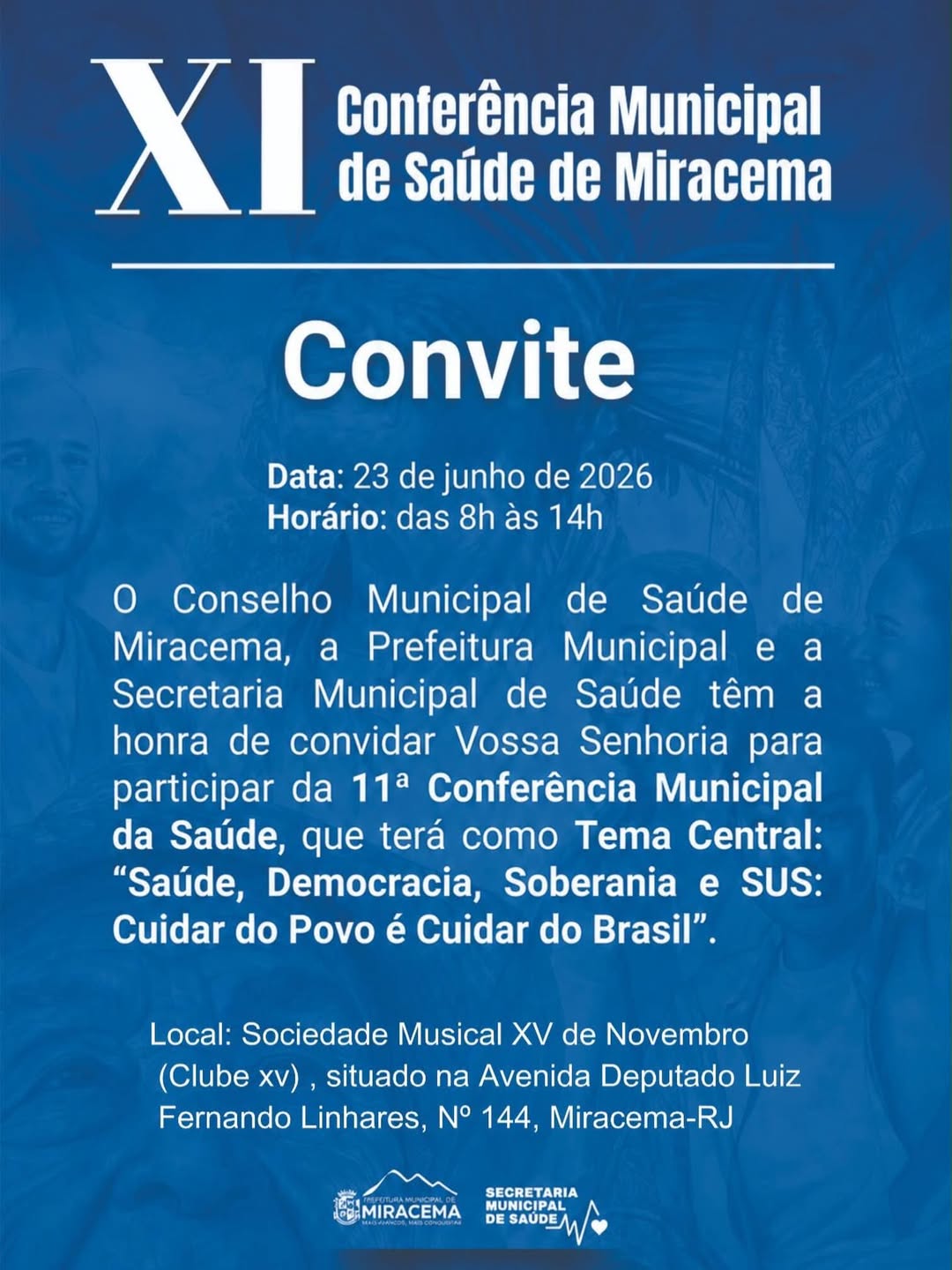 XI CONFERÊNCIA DE SAÚDE DE MIRACEMA 