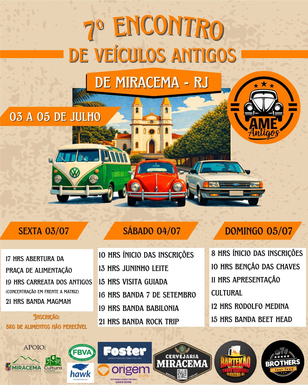 ENCONTRO DE CARROS ANTIGOS EM MIRACEMA 