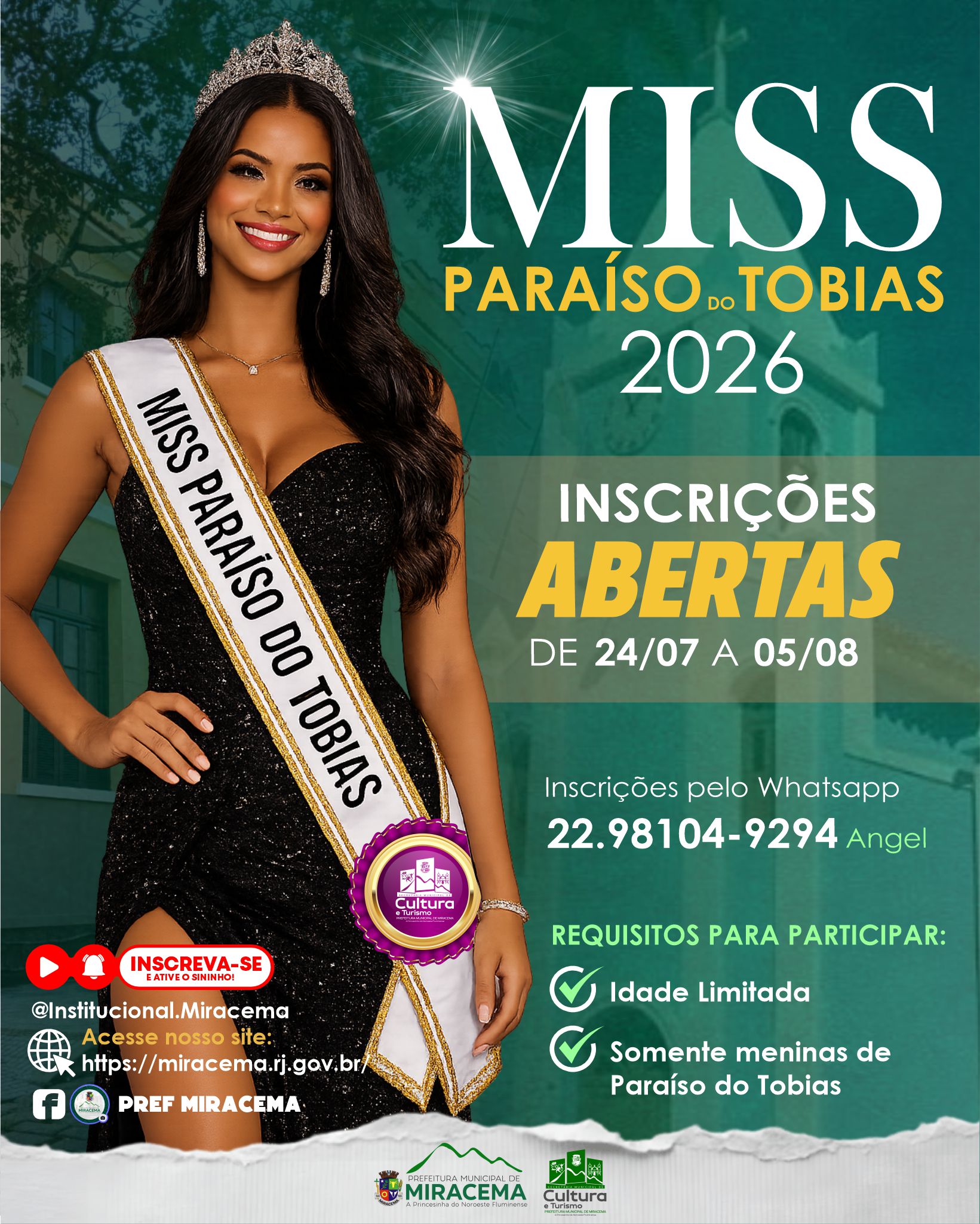 MISS PARAÍSO DO TOBIAS 2026