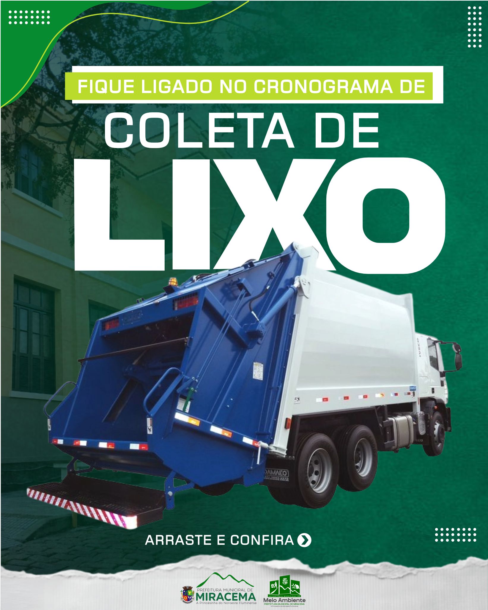 CRONOGRAMA DA COLETA DE LIXO