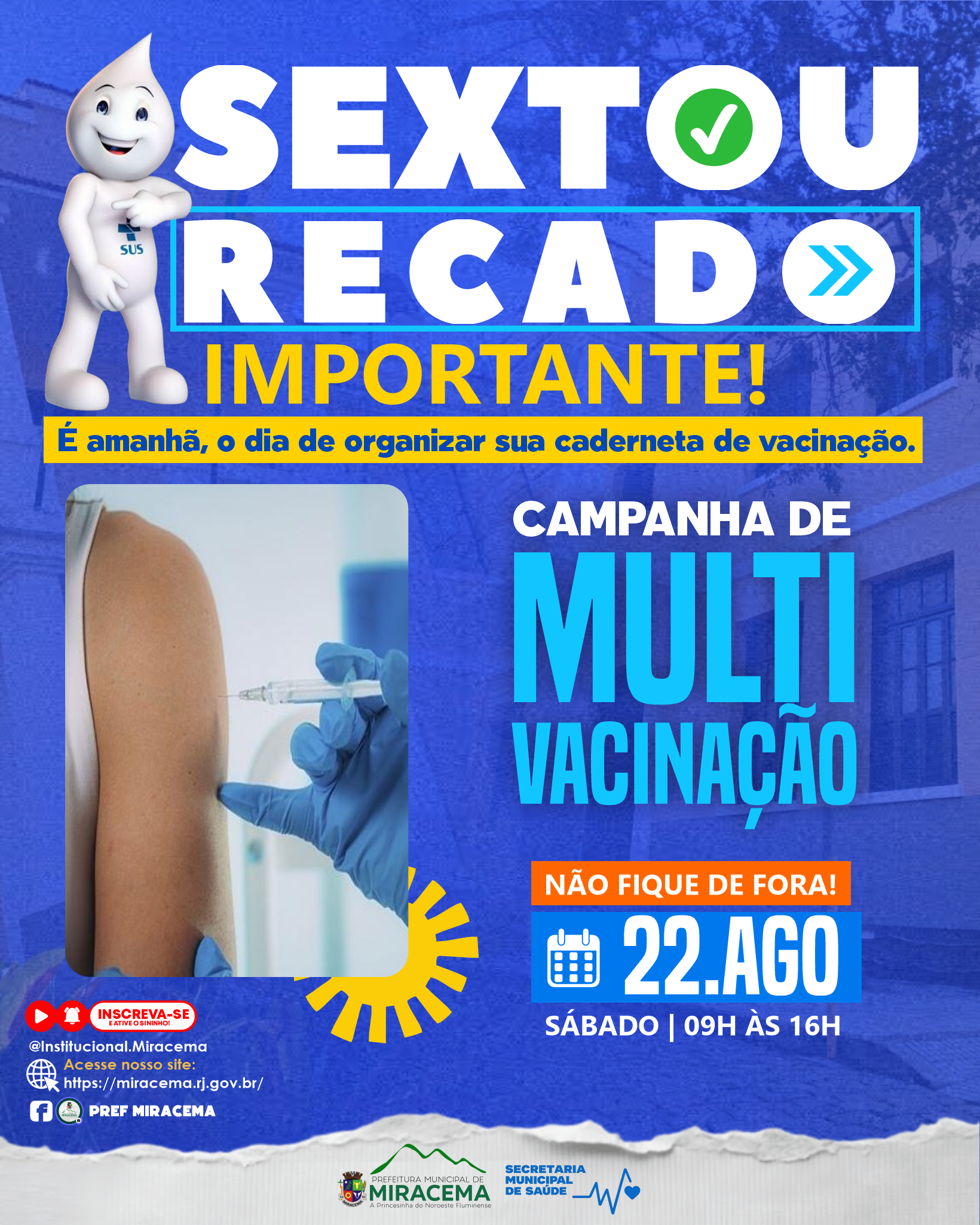 SEXTOU, RECADO IMPORTANTE!