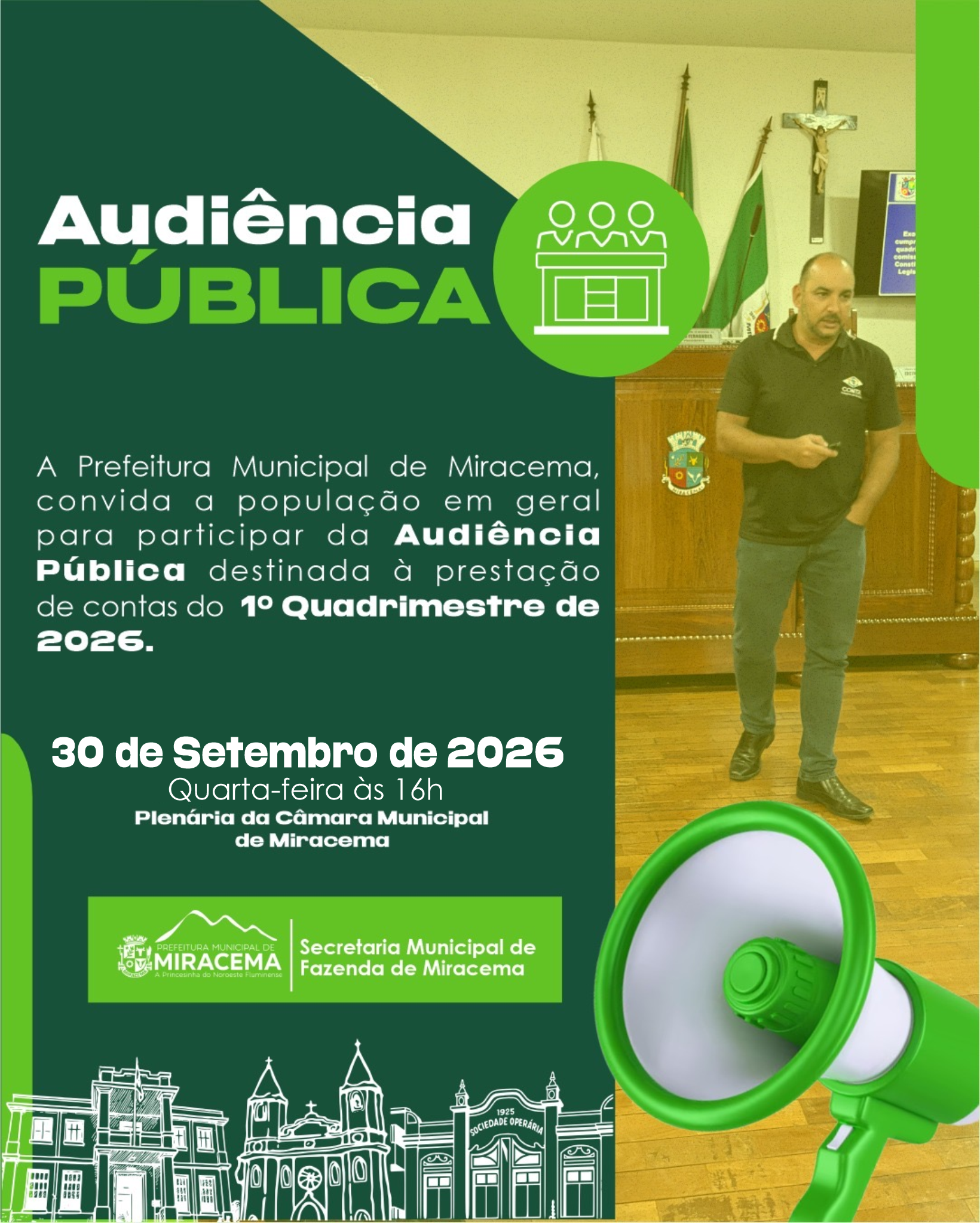 AUDIÊNCIA PÚBLICA DE MIRACEMA - 1º QUADRIMESTRE DE 2026