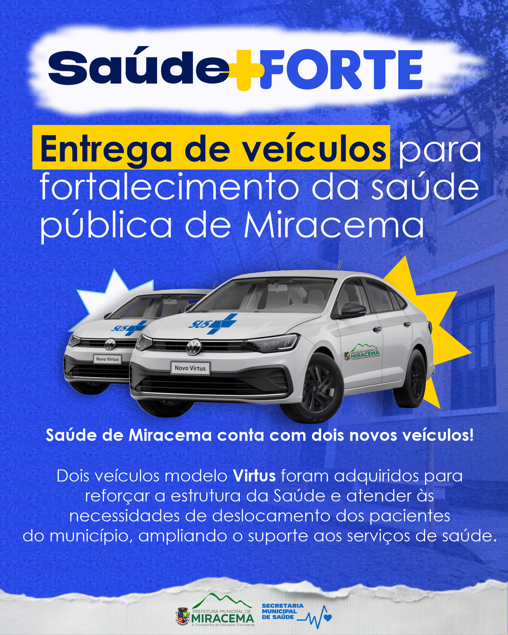 SAÚDE DE MIRACEMA + FORTE!
